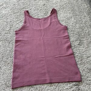 New w/o tags Lululemon rose pink ribbed tank top size 6